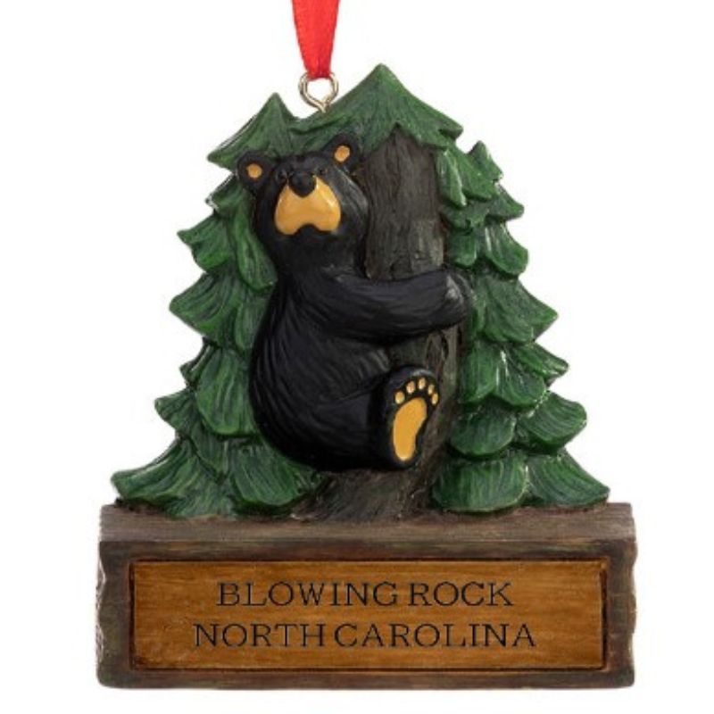 Blowing Rock Bear Tree Ornament